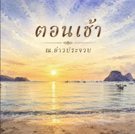 ตอนเช้า ณ.อ่าวประจวบ